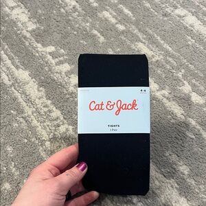 Cat & Jack Classic Black Tights